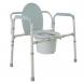 HEAVY DUTY BARIATRIC FOLDING BEDSIDE COMMODE