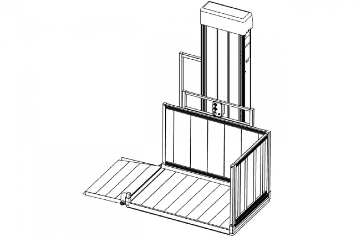 EZ Access PASSPORT® VERTICAL PLATFORM LIFT from Bischoff's Medical