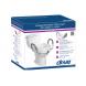 PREM. PLASTIC, RAISED, ELONG. TOILET SEAT W/ LOCK