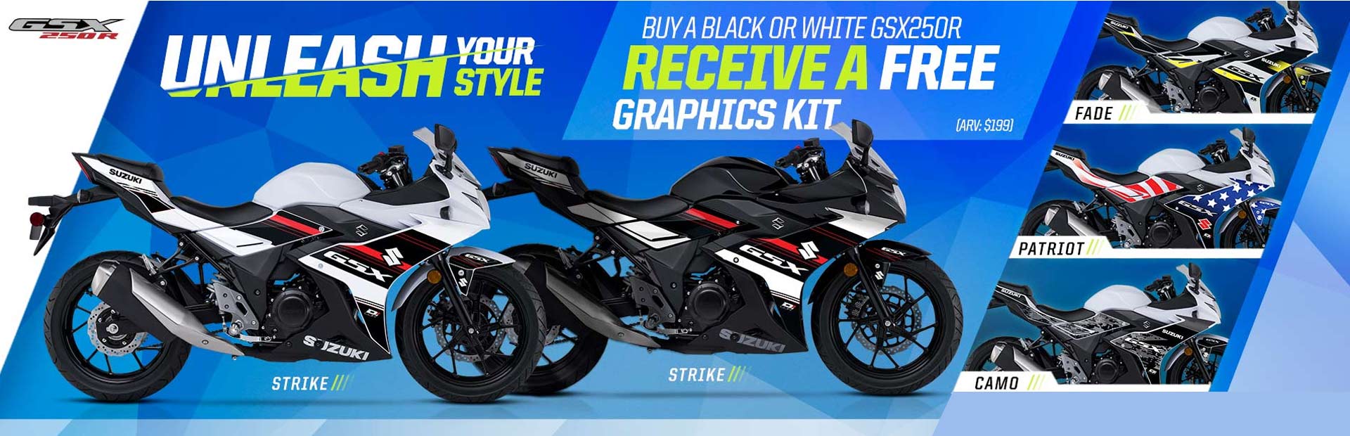 Suzuki Gsx250r Graphics Kit Promotion Bay Harbor Motors Staten