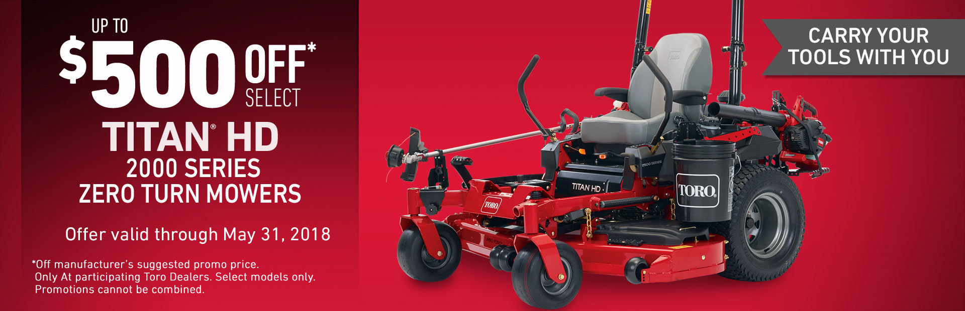 Toro 500 Off 2018 Titan Hd 2000 Series Lexington Outdoor Power 500 Off 2018 Titan Hd 2000 Series