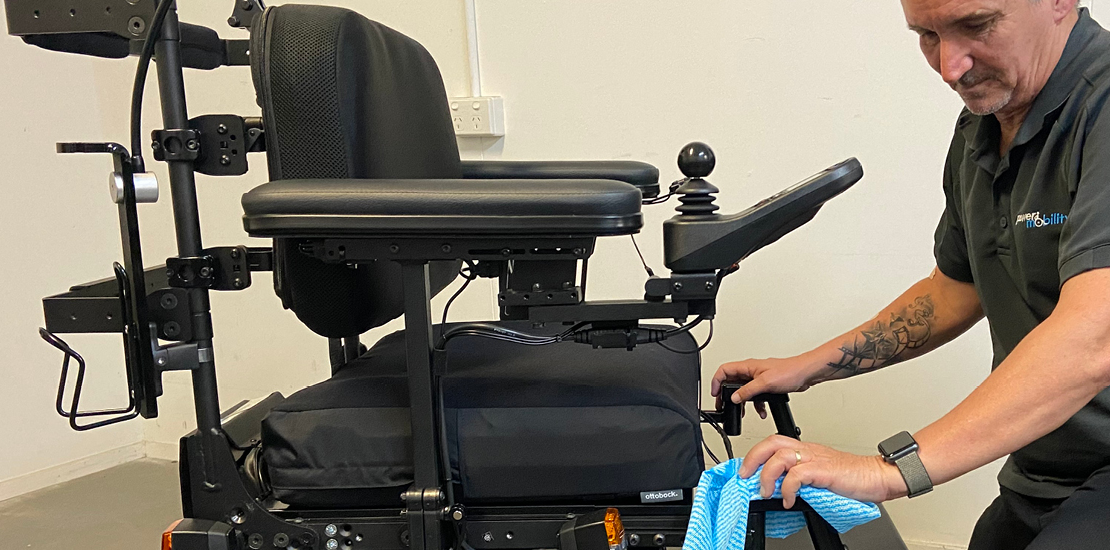 power wheelchair joystick cleaning guide