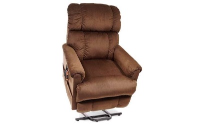 A Brown Golden Technologies Signature Series Space Saver Lift Chair
