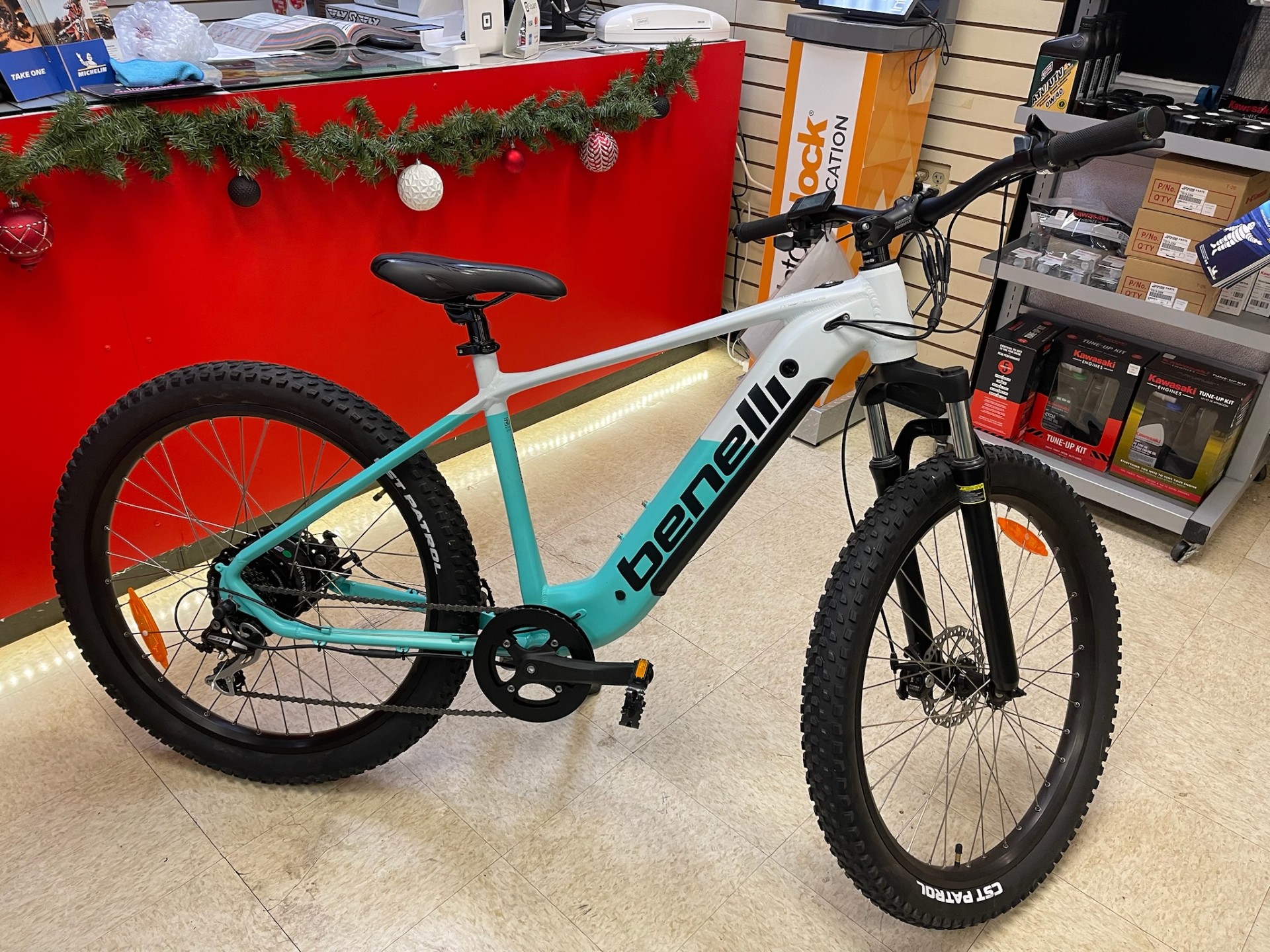 folding electric bicycle Troxus Lynx Folding E-Bike Vivid Blue
