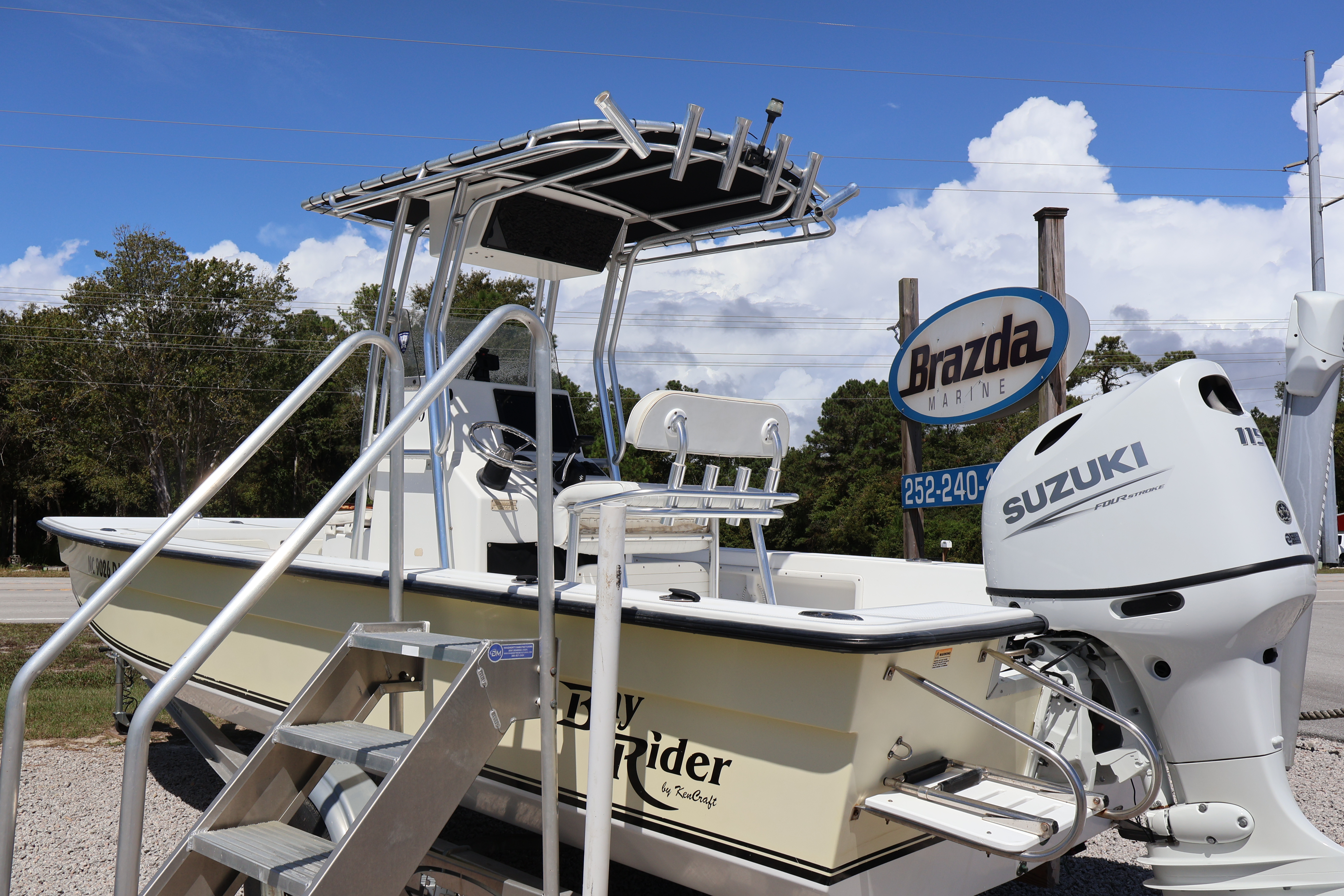 Used 2008 KenCraft 2060 BAY RIDER w/ 2024 SUZUKI DF115BTXW5, 28570