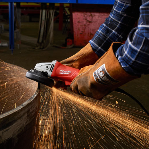 Milwaukee 614630 11 Amp 41/2" Small Angle Grinder Paddle, LockOn for