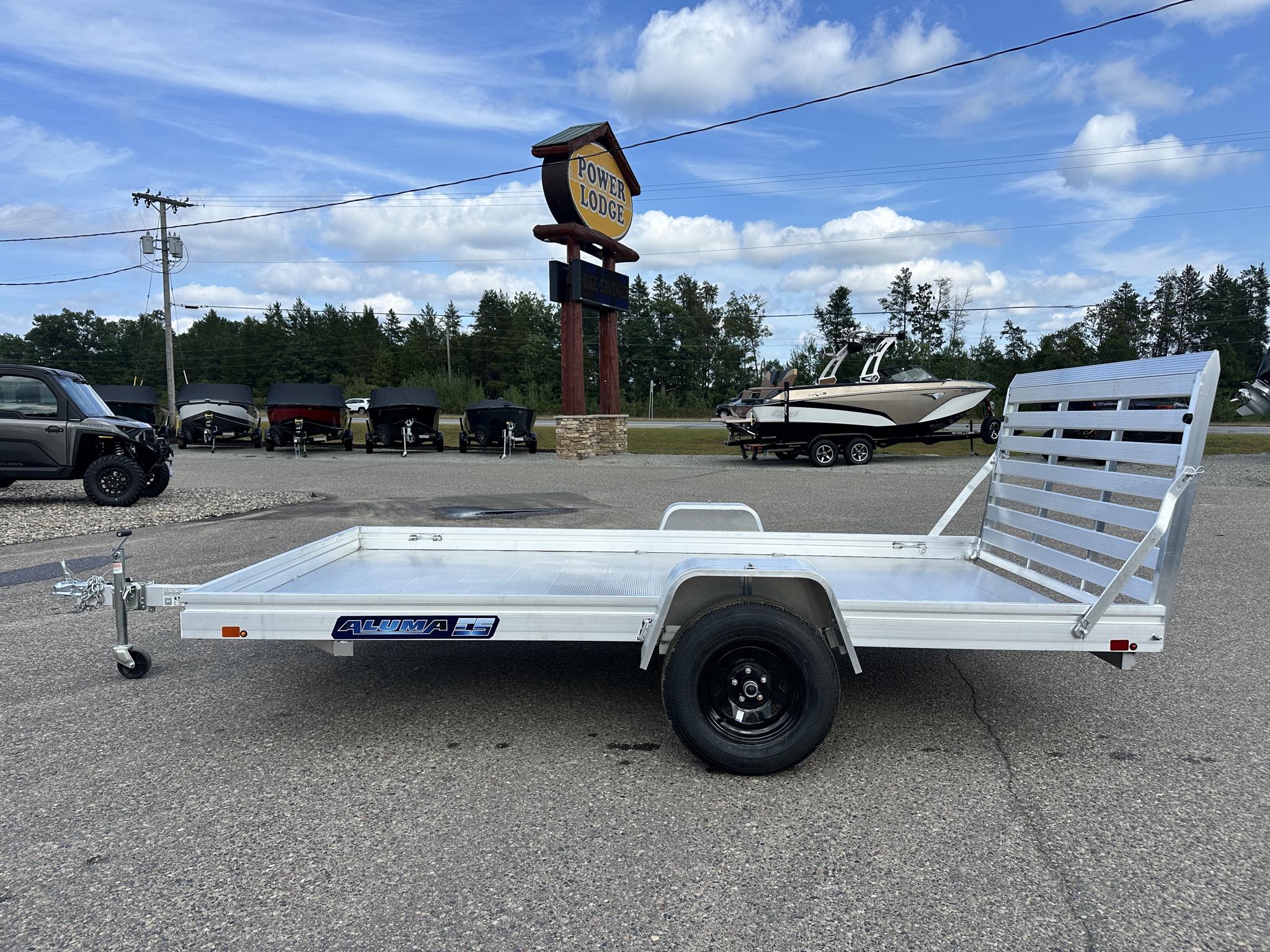 2026 Aluma 7800ES Series Utility Trailer 7812ESA-S-TG