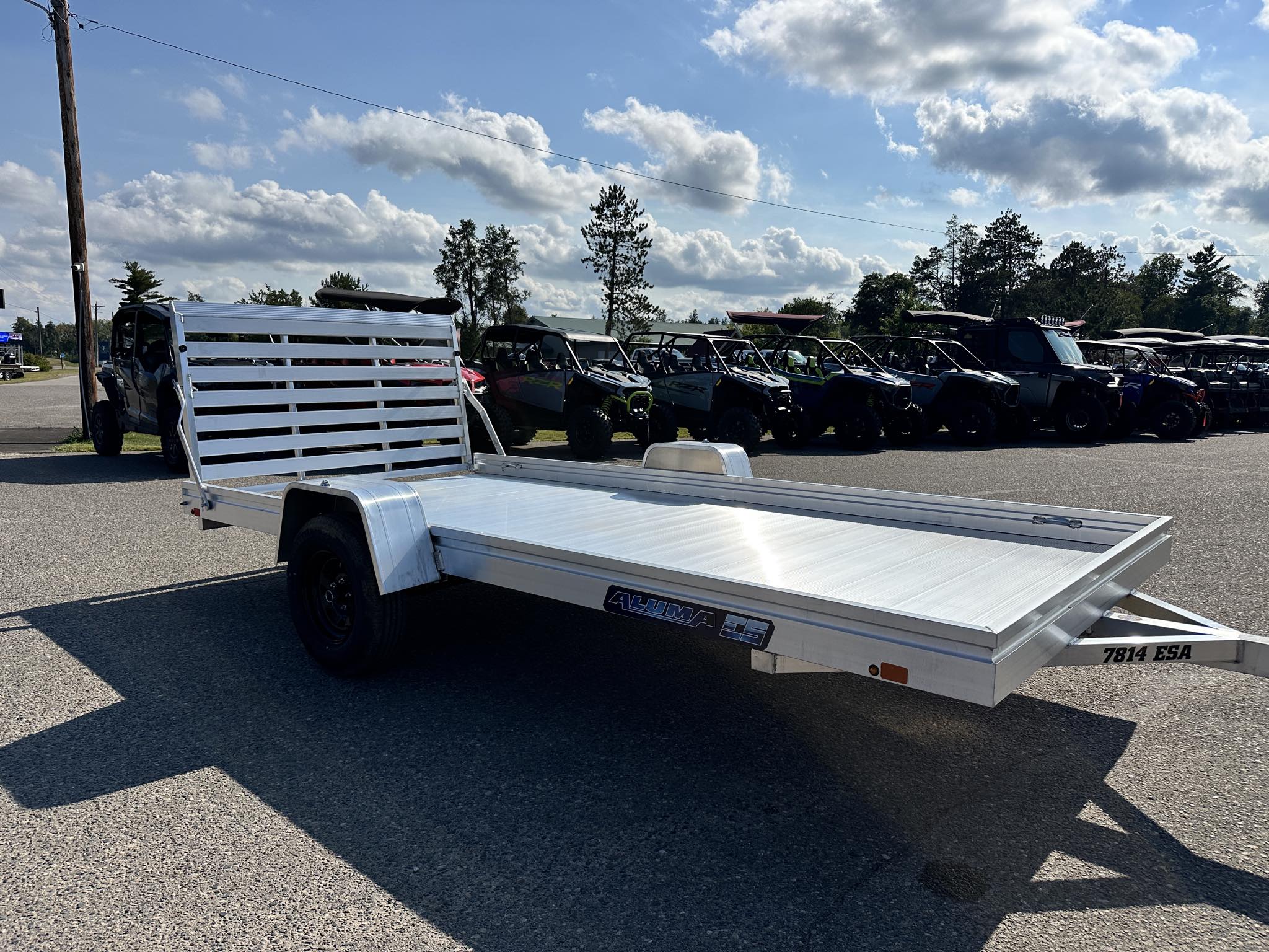 2026 Aluma 7800ES Series Utility Trailer 7814ESA-S-TG - Photo 2