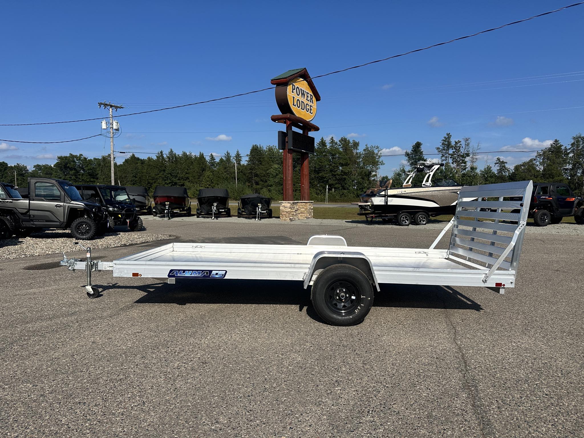 2026 Aluma 7800ES Series Utility Trailer 7814ESA-S-TG