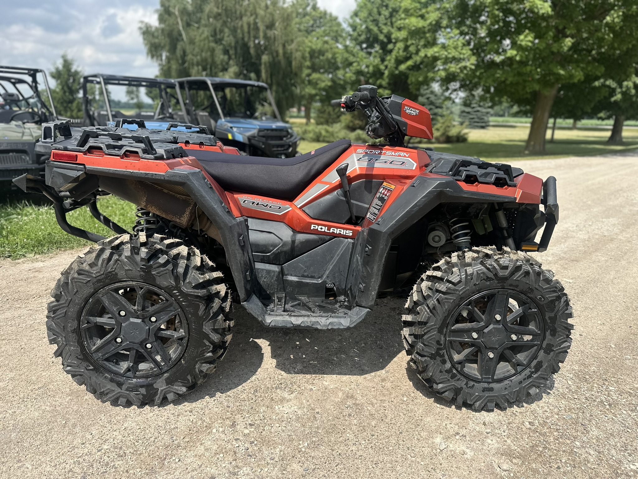 2021 Polaris Sportsman 850 Premium Orange Rust Trail Package