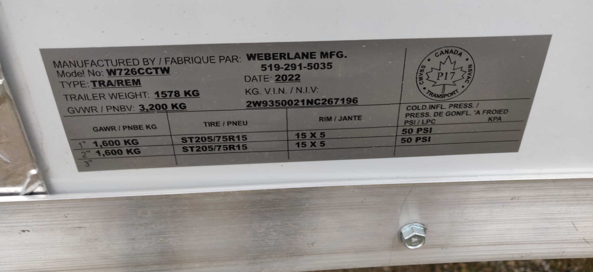 2022 Weberlane 7x26 Contractor Tandem Axle Trailer (Rear Ramp) - Dealer Demo - Photo 10