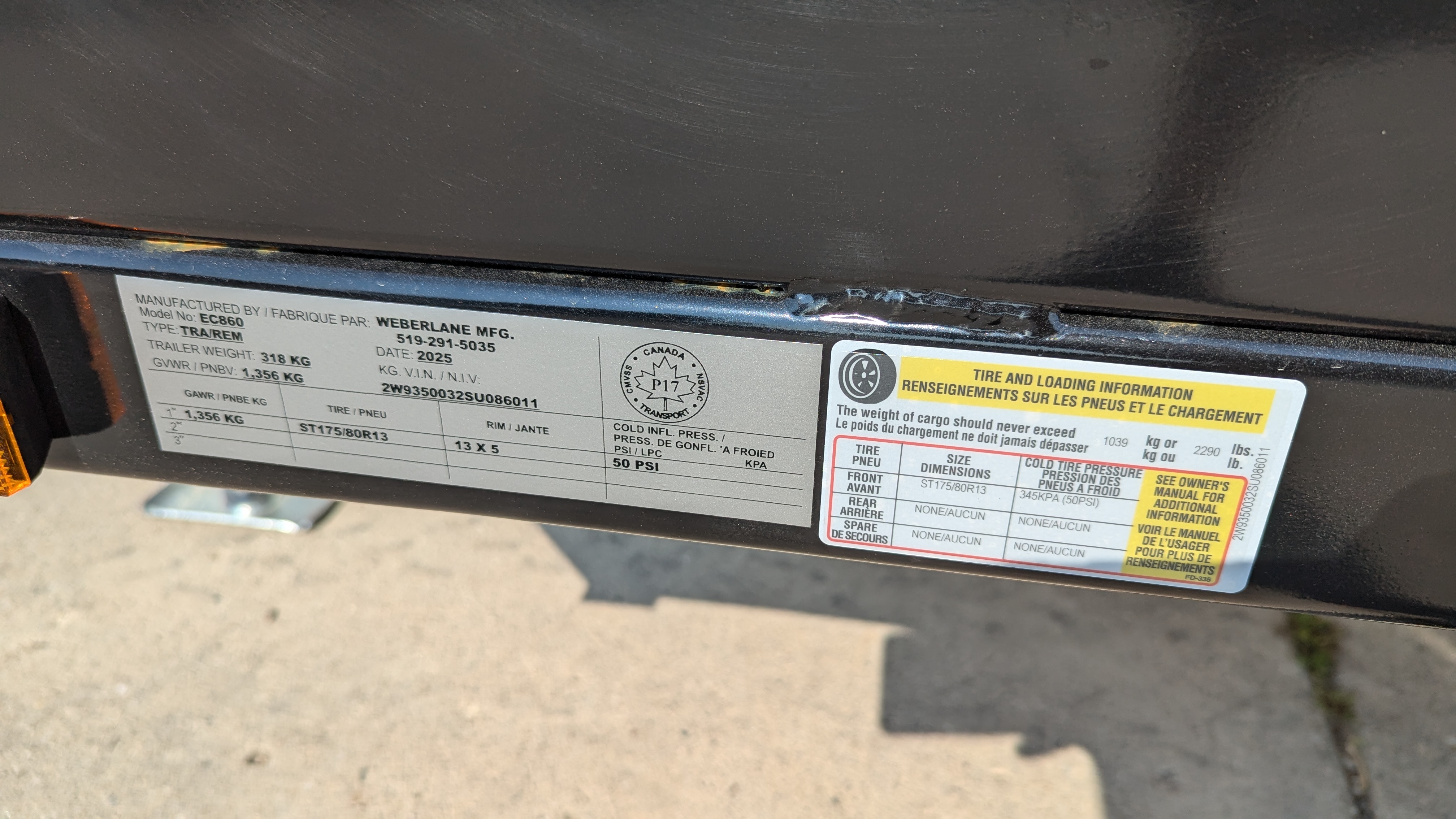 2025 Weberlane 5x8 Utility Trailer (EC860) - Photo 8