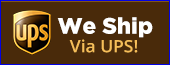 We ship via UPS!