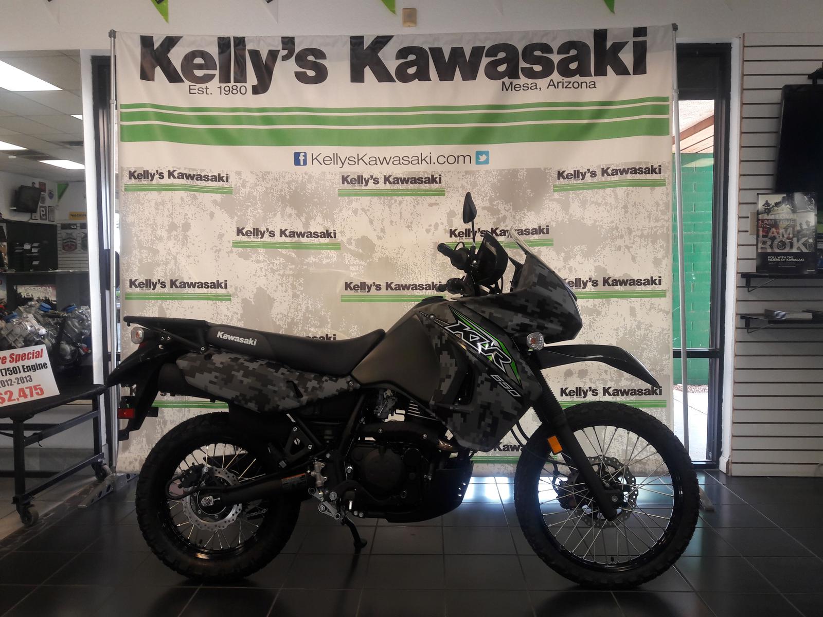 2018 Kelllys Kawasaki KLR 650 Camo