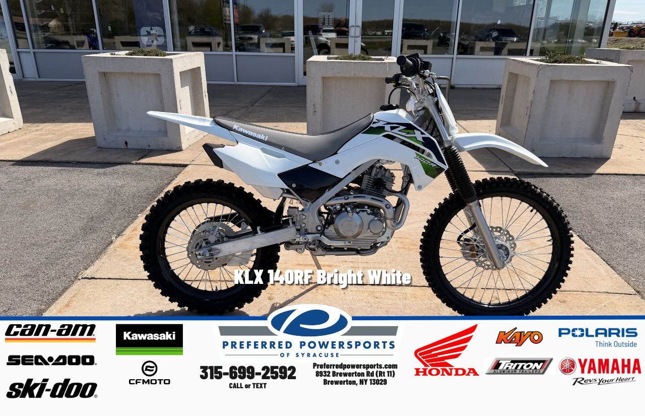 2026 Kawasaki KLX 140RF Bright White for Sale | Preferred Powersports