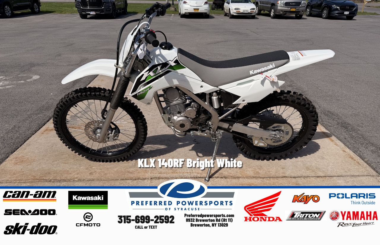 2026 Kawasaki KLX 140RF Bright White for Sale | Preferred Powersports