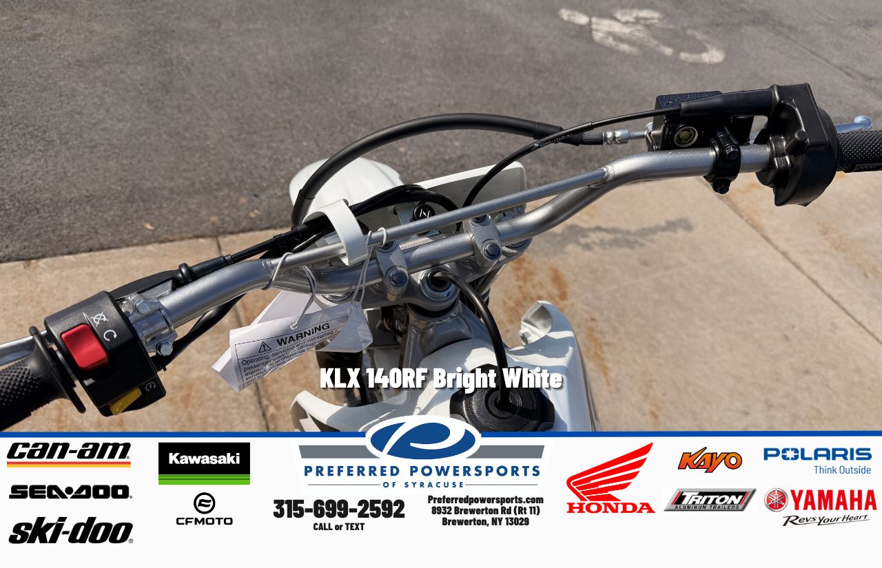 2026 Kawasaki KLX 140RF Bright White for Sale | Preferred Powersports