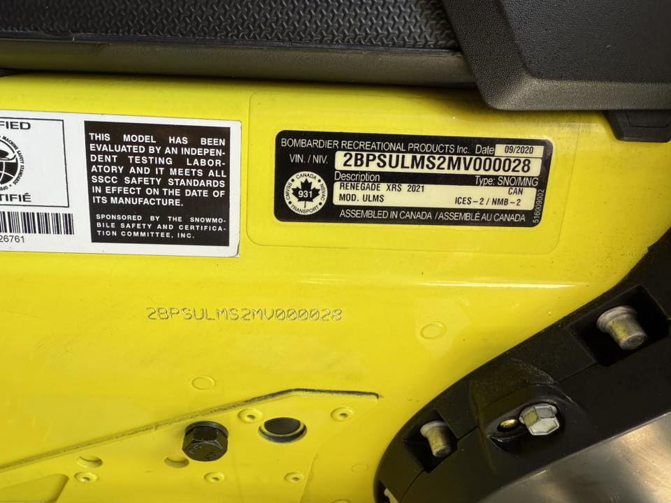 2021 Ski-Doo Renegade® X-RS® 850 E-TEC® - Yellow/Black - Photo 10