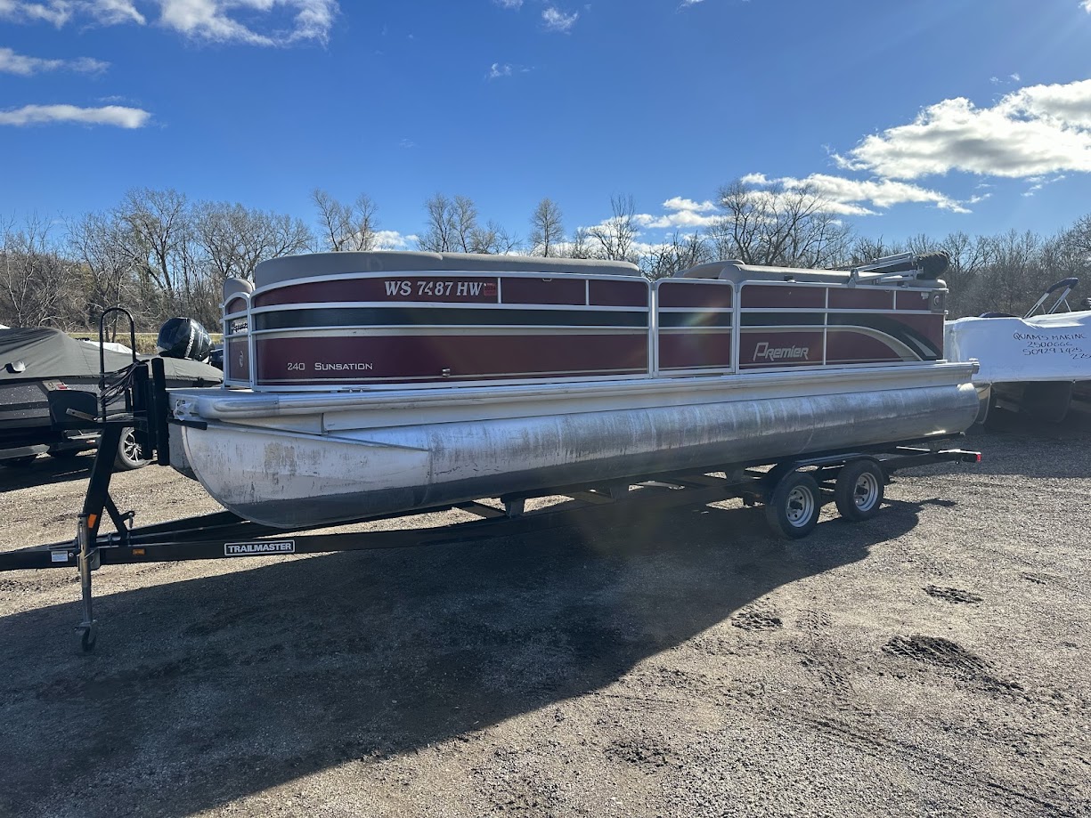 2012 Premier 240 SUNSATION  23' pontoon w/ 60hp Mercury Four stroke! W/ Bunk trailer! - Photo 8