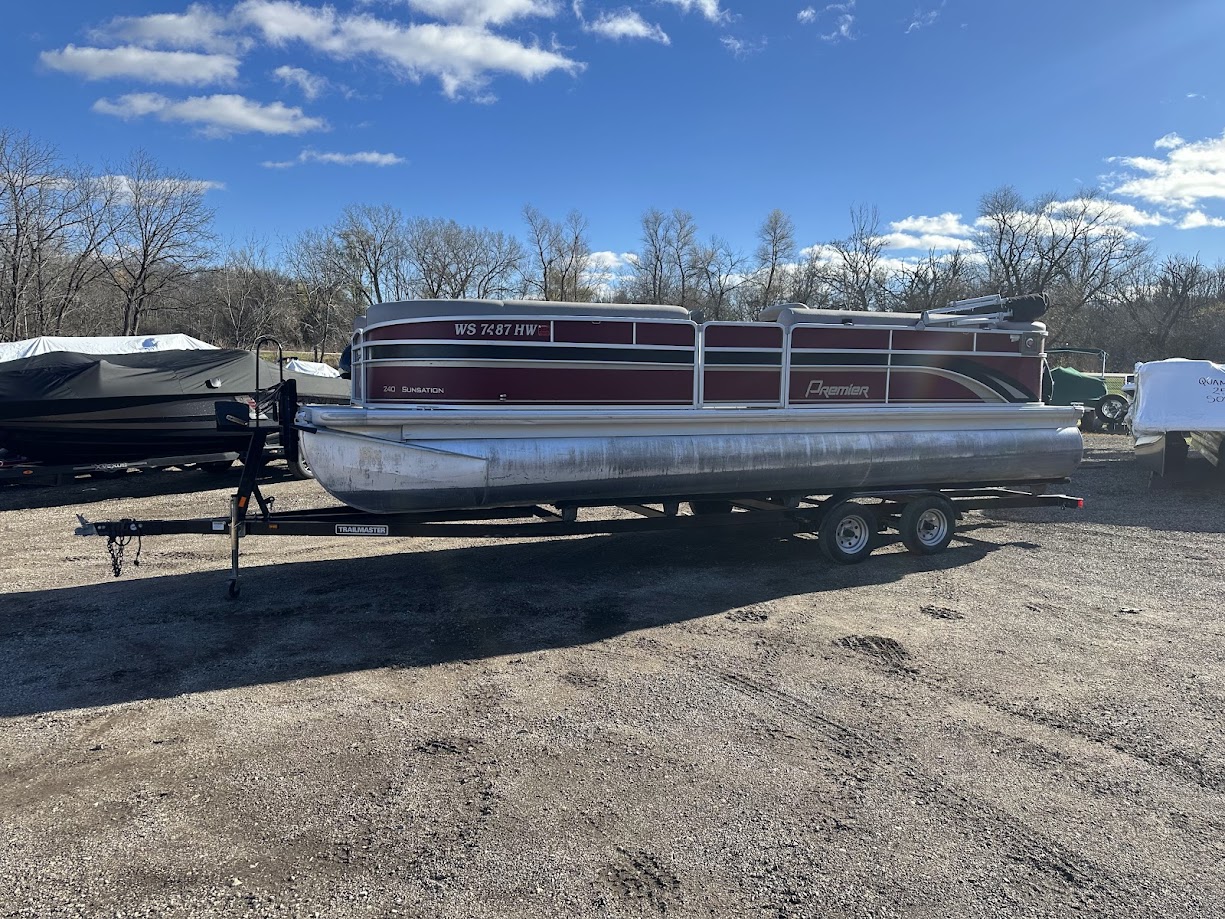 2012 Premier 240 SUNSATION  23' pontoon w/ 60hp Mercury Four stroke! W/ Bunk trailer! - Photo 9