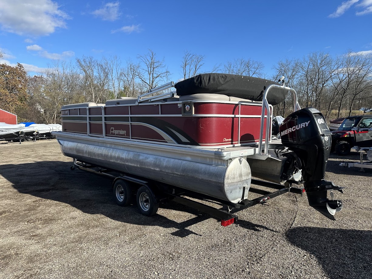 2012 Premier 240 SUNSATION  23' pontoon w/ 60hp Mercury Four stroke! W/ Bunk trailer! - Photo 7