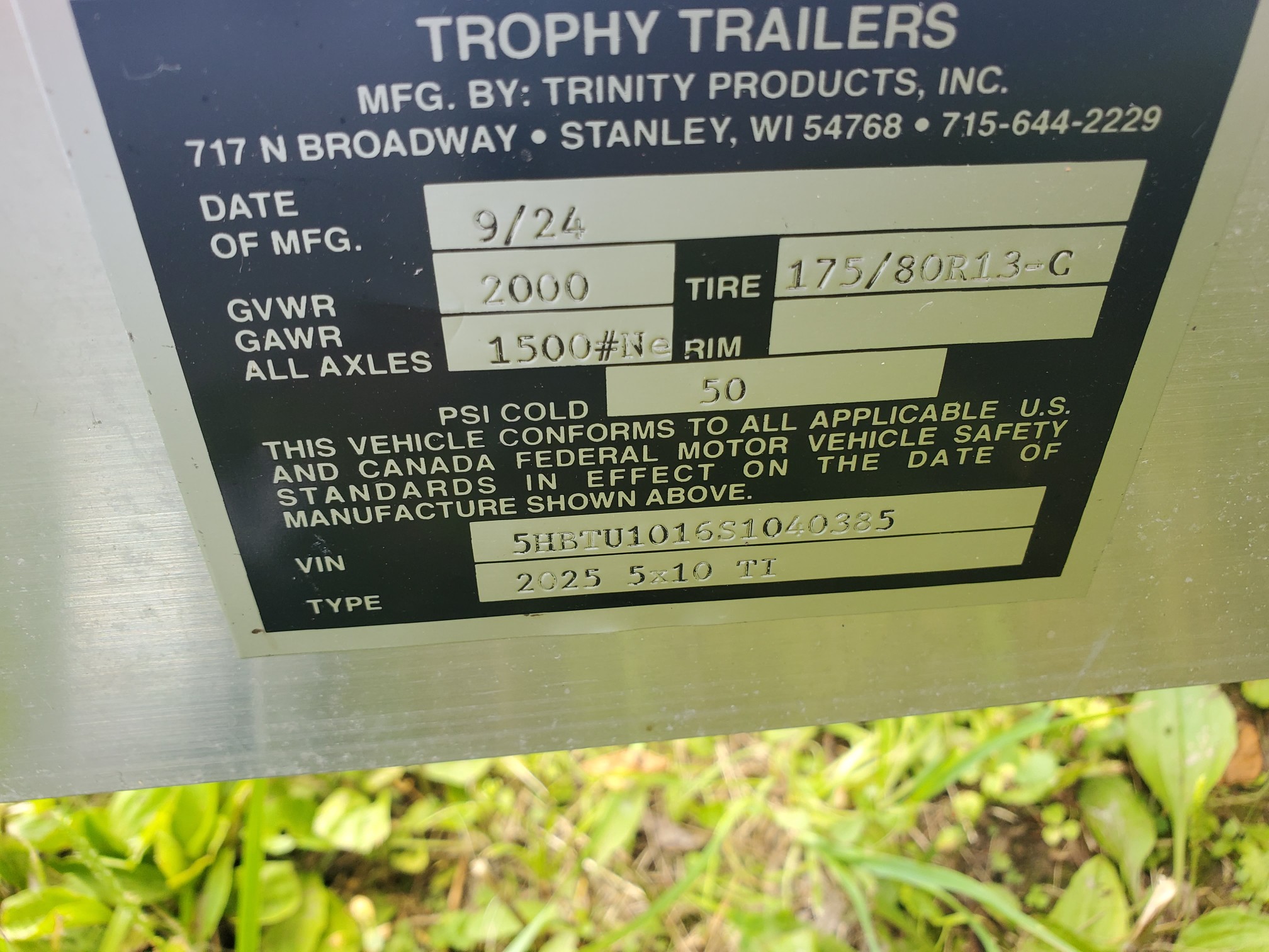 2025 Trophy Trailers 5X10TI Aluminum utility trailer with tip-in ramp. - Photo 5