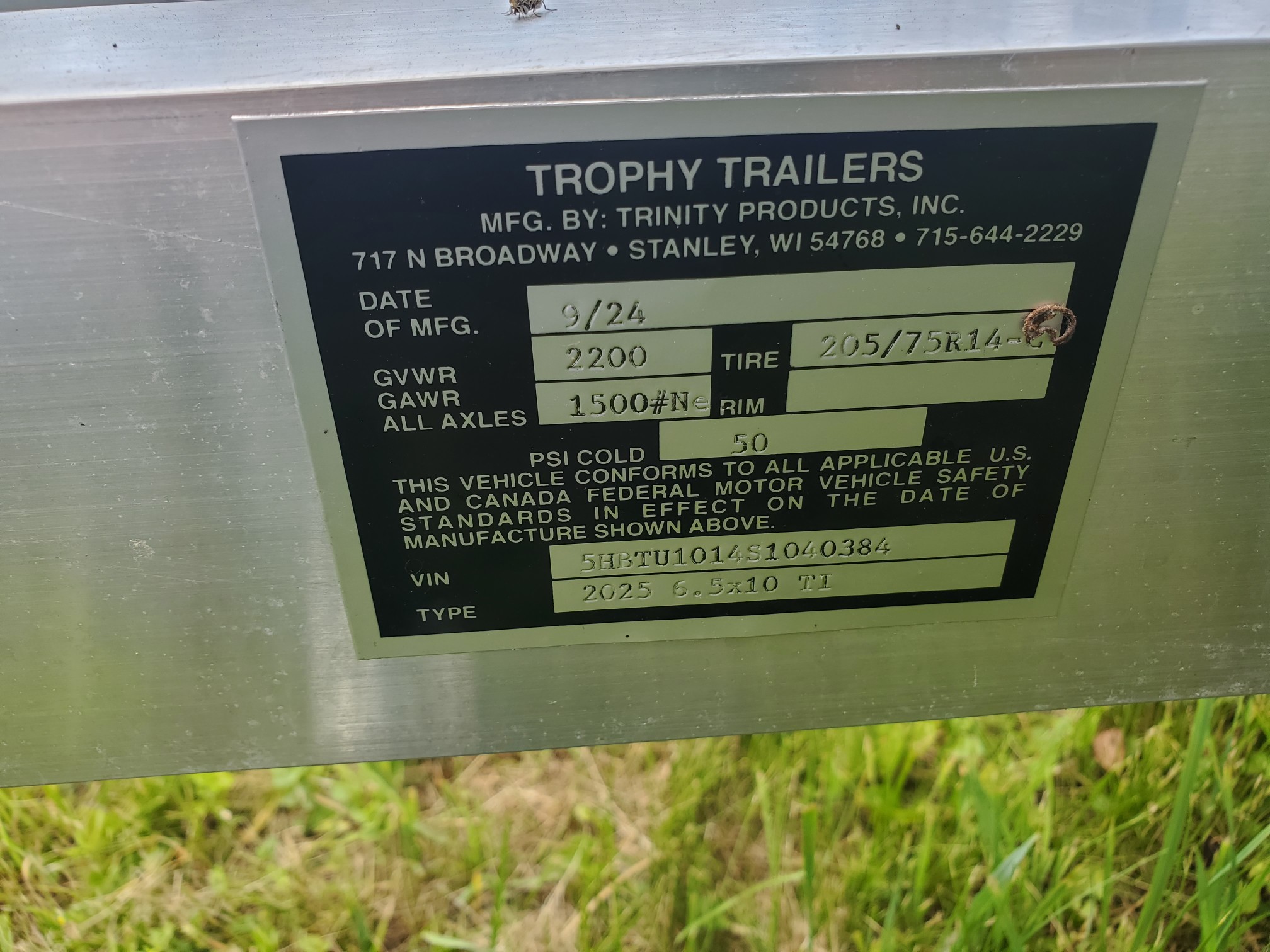 2025 Trophy Trailers 6.5X10TI Utility trailer w- tip-in ramp - Photo 5