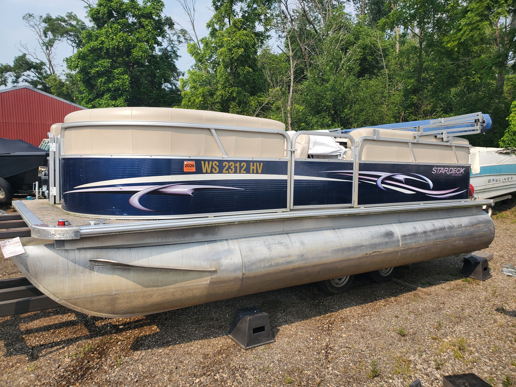 2012 Starcraft STARDECK 180 CRUISE Pontoon w/25hp Mercury Four Stroke Bunk trailer!