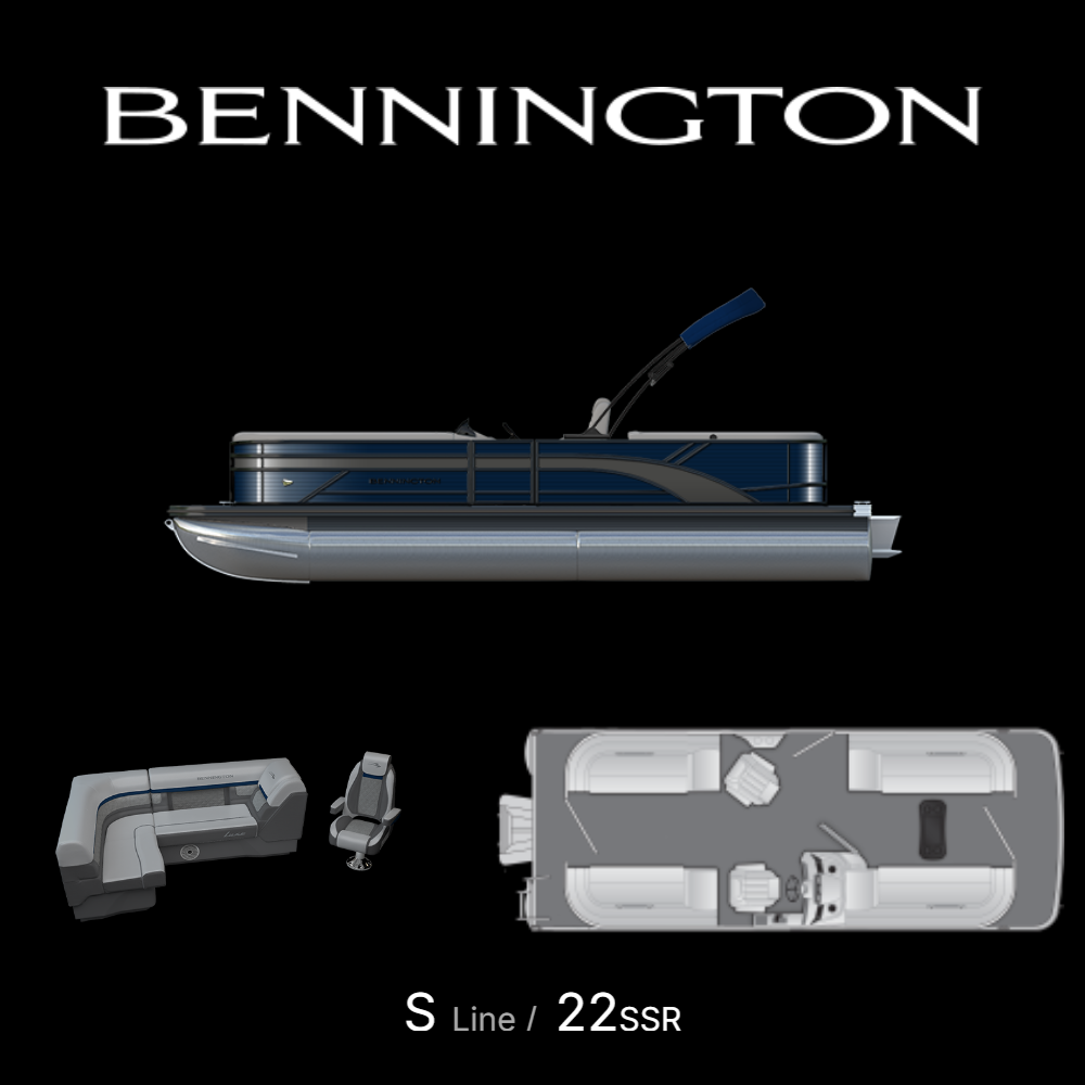 2026 Bennington 22 SSR LUXE SPS Tri Toon w/ Mercury 200hp - Photo 3