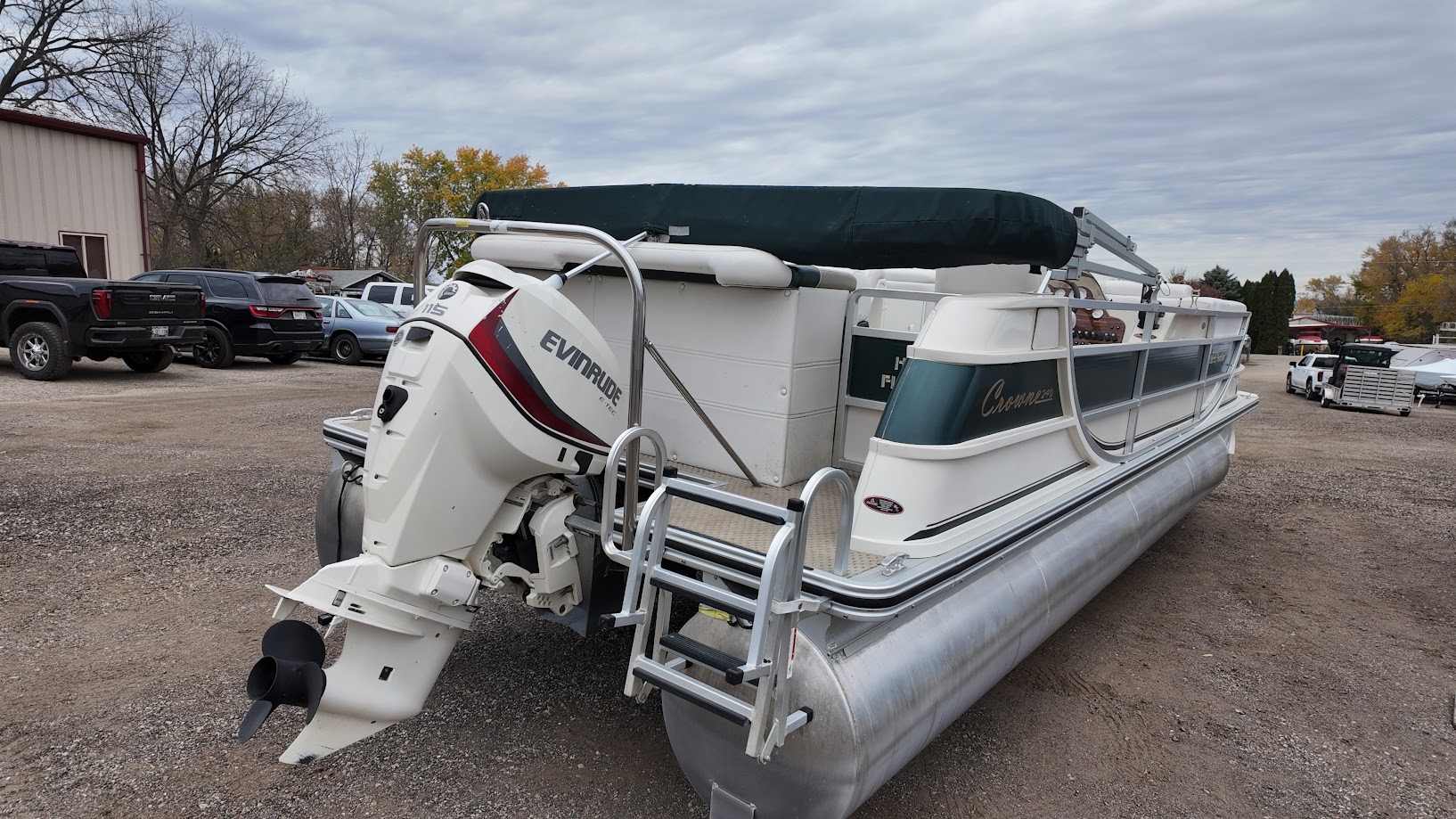 2004 Harris 240 CROWNE w/ Evinrude 115hp - Photo 16