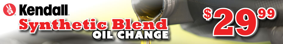 kendall synthetic blend oil change