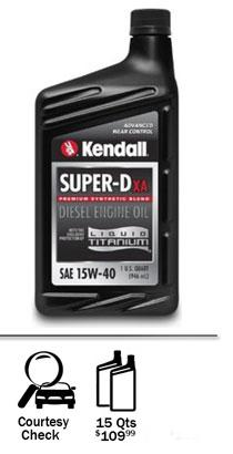 kendall diesel oil bottle
