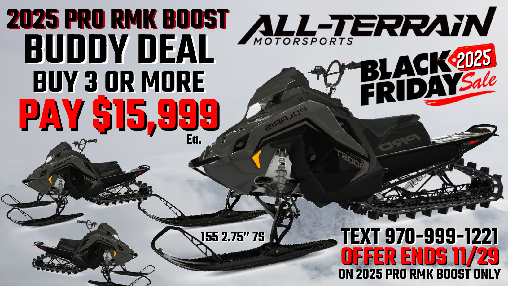 2025 Polaris PRO-RMK® Boost 155 2.75" MS 7S