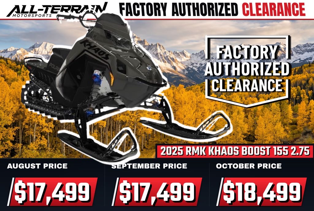 New 2025 Polaris RMK® KHAOS® Boost 155 2.75" MS 7S
