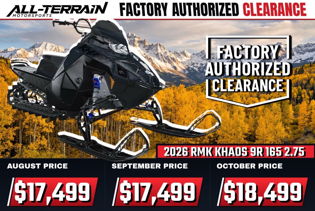 New 2026 Polaris 9R RMK KHAOS 165 2.75 MS