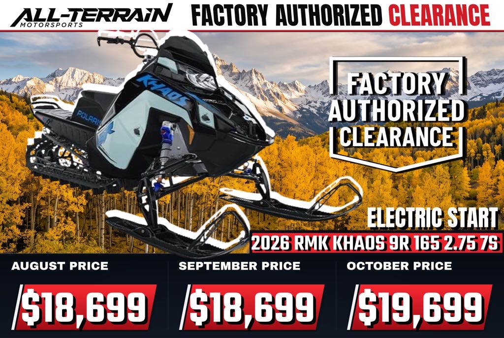 New 2026 Polaris 9R RMK KHAOS 165 2.75 ES 7S