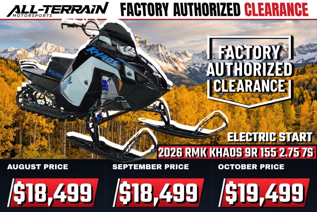 New 2026 Polaris 9R RMK KHAOS 155 2.75 ES 7S