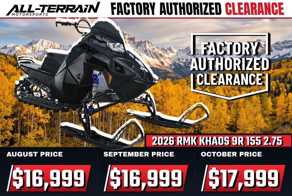 New 2026 Polaris 9R RMK KHAOS 155 2.75 MS