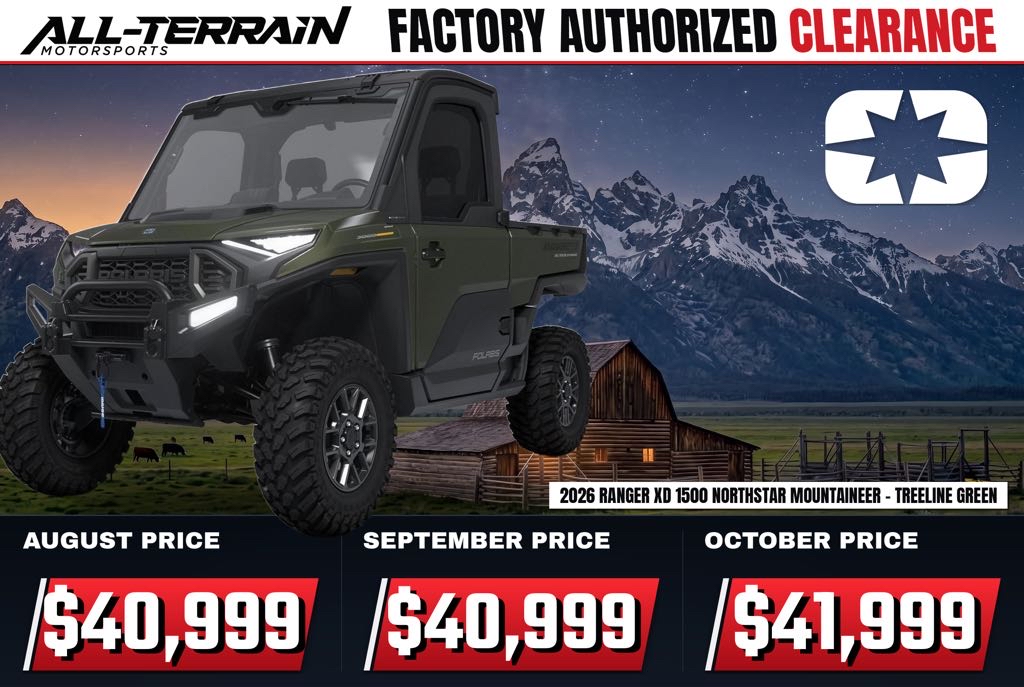 New 2026 Polaris RANGER XD 1500 NorthStar Mountaineer Edition - Treeline Green Metallic