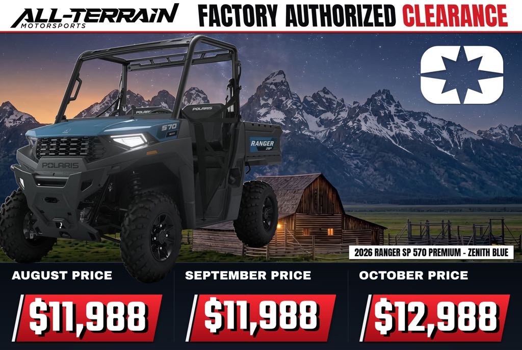 New 2026 Polaris RANGER SP 570 Premium Zenith Blue
