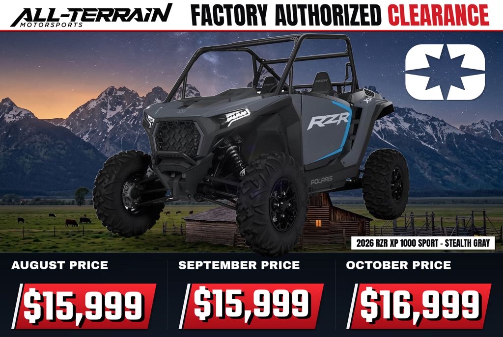 New 2026 Polaris RZR XP 1000 Sport - Stealth Gray