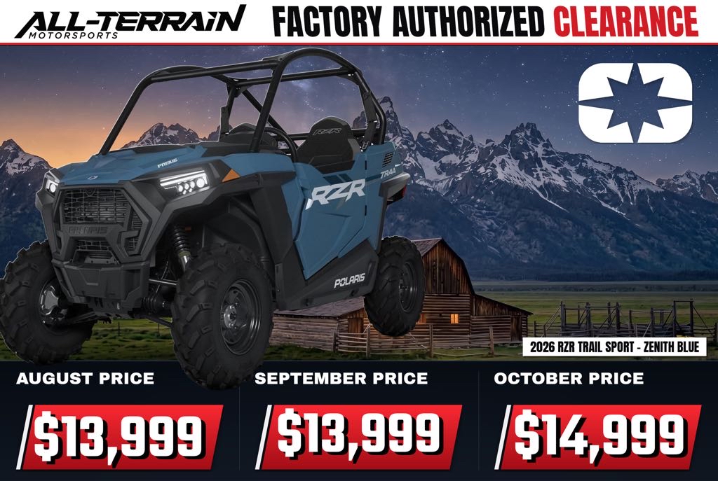 New 2026 Polaris RZR Trail Sport  - Zenith Blue