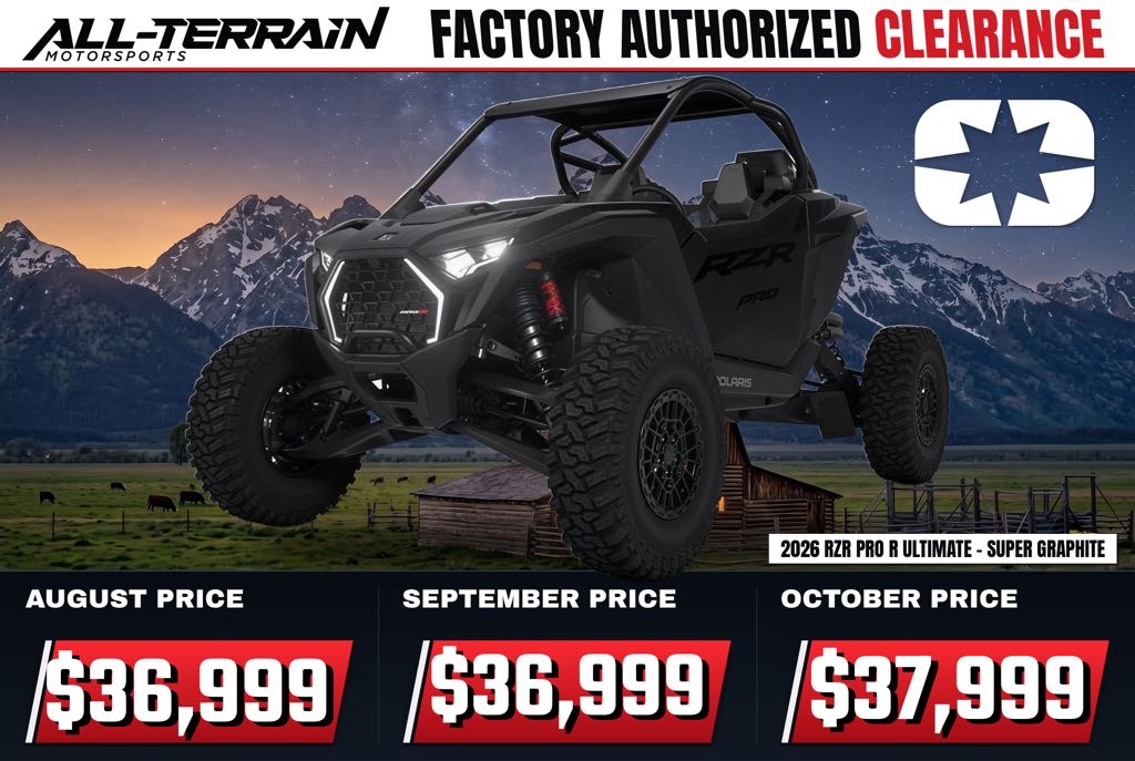 New 2026 Polaris RZR Pro R Ultimate - Super Graphite