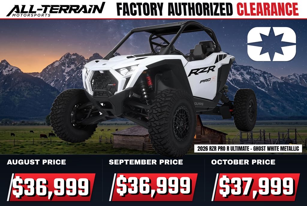 New 2026 Polaris RZR Pro R Ultimate - Ghost White Metallic