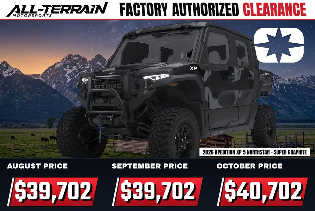 New 2026 Polaris XPEDITION XP 5 NorthStar - Matte Super Graphite