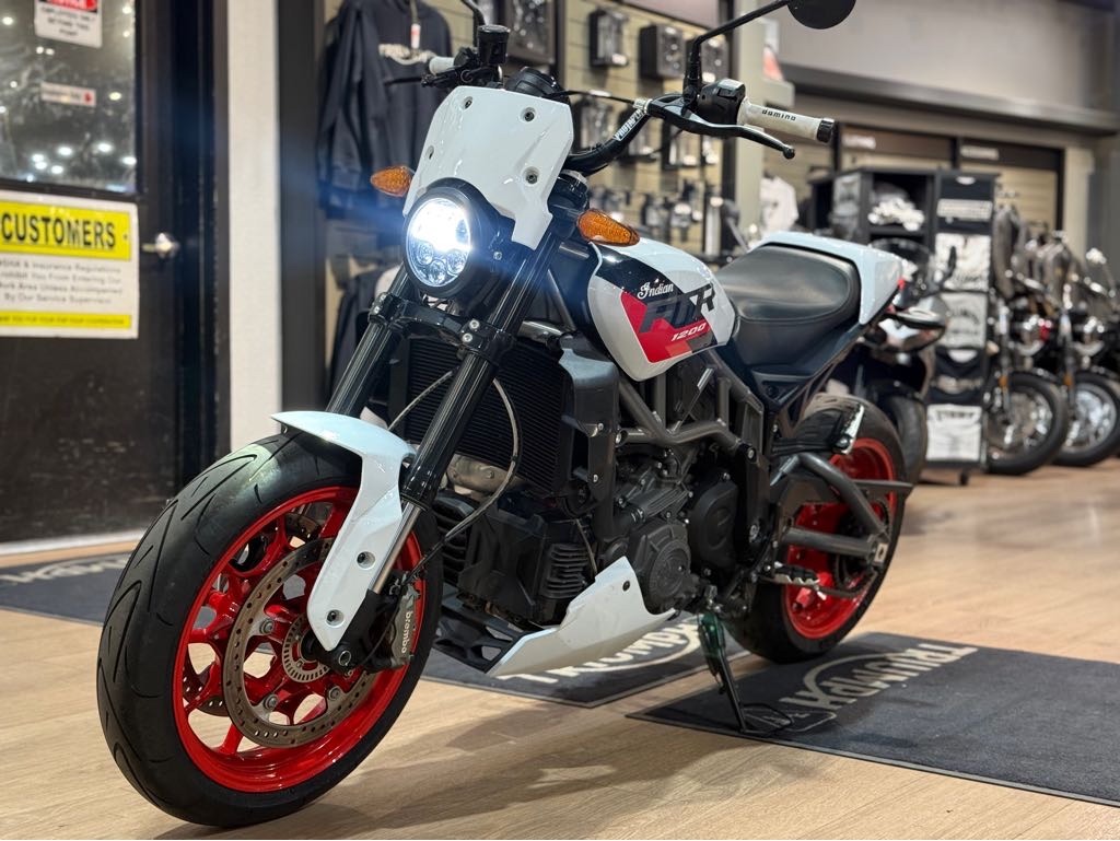 Used 2023 Indian Motorcycle FTR Sport - White Lightning/Indy Red