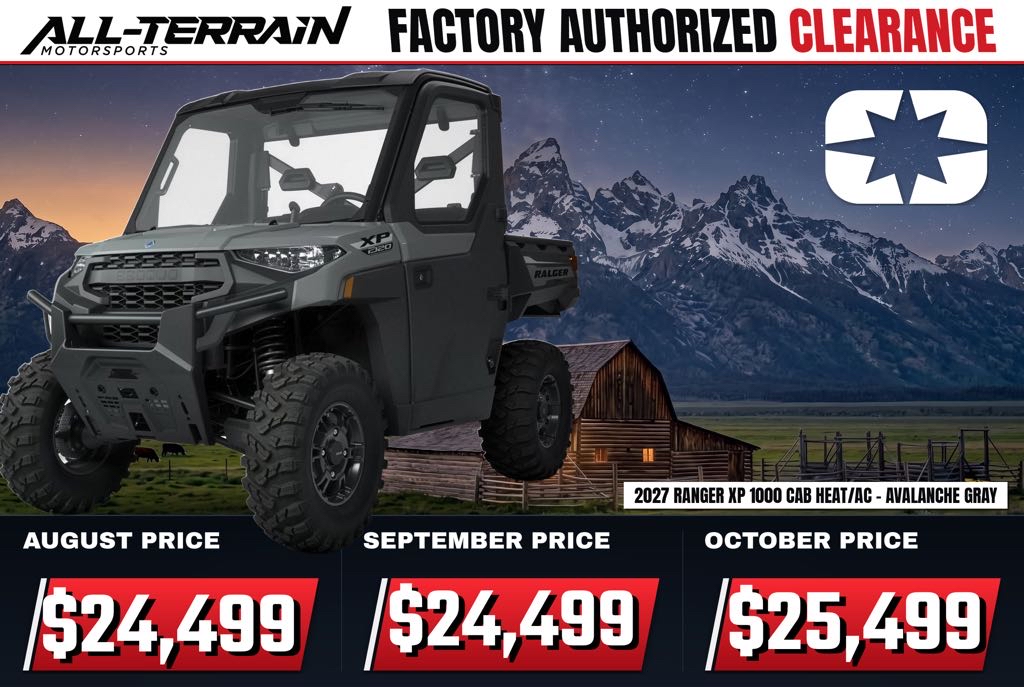 New 2027 Polaris RANGER XP 1000 CAB - AVALANCHE GRAY