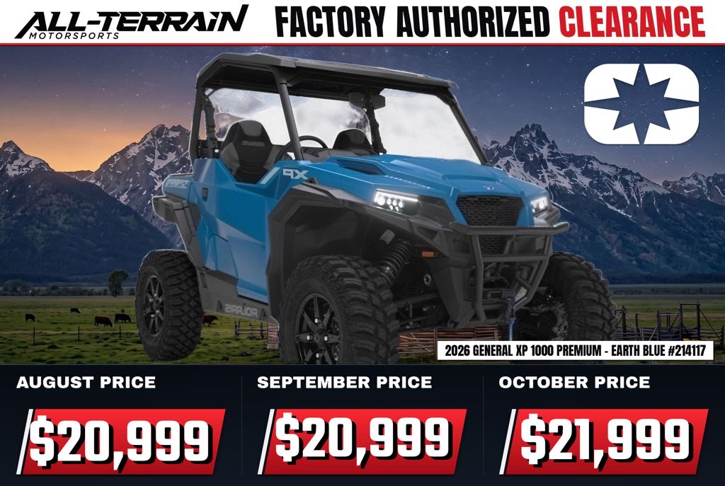 New 2026 Polaris GENERAL XP 1000 Premium - Earth Blue