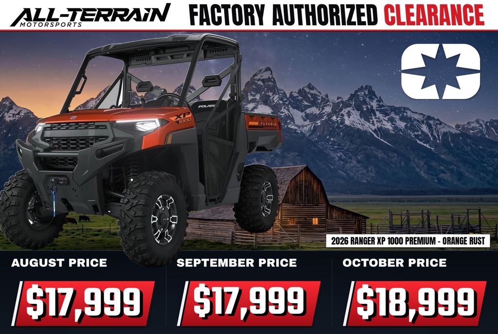 New 2026 Polaris RANGER XP 1000 Premium Orange Rust