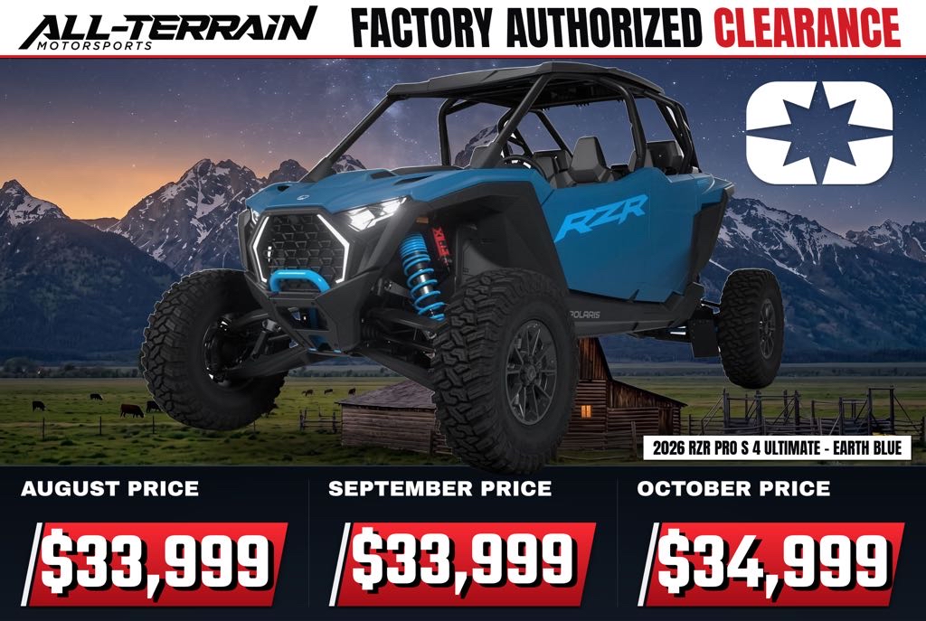 New 2026 Polaris RZR Pro S 4 Ultimate - Earth Blue